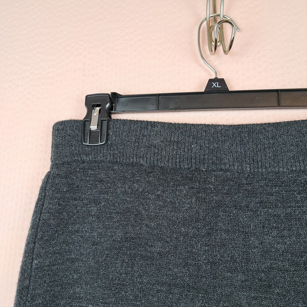 Vintage Partners Women Knit Gray Acrylic Skirt Soft Classic Elastic Size M - Picture 6 of 9